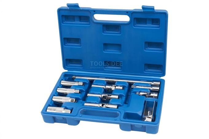 HBM 11-delige bougiedoppenset met 3/8 inch opname