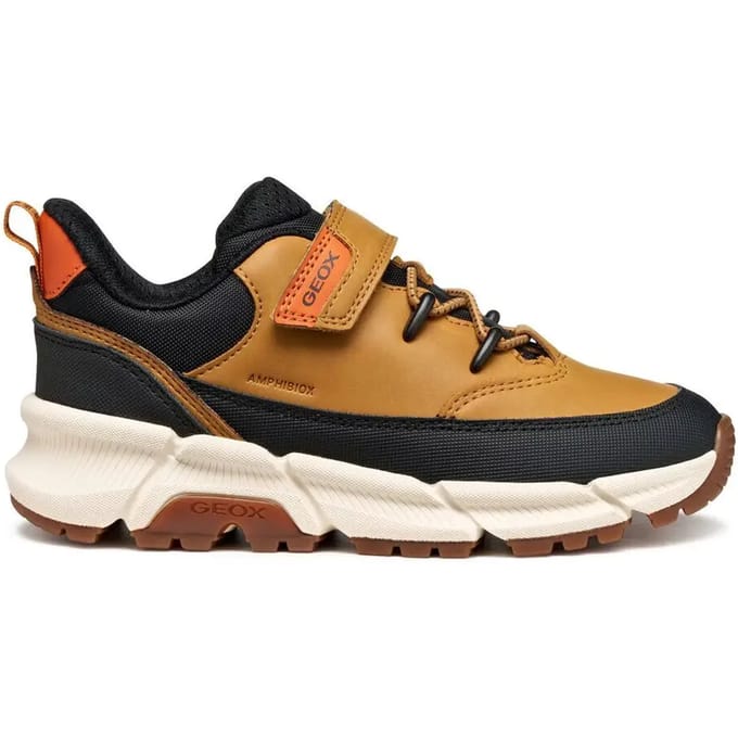 GEOX FLEXYPER PLUS ABX JONGENS Sneakers - DONKERGEEL - Maat 29
