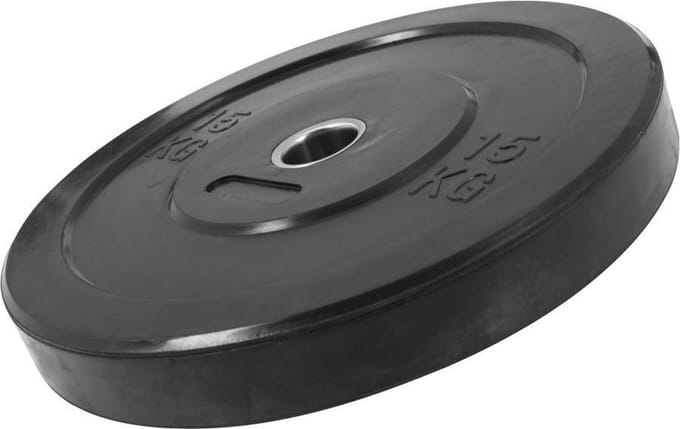 Gorilla Sports Bumper Plate - Halterschijf - 15 kg - Rubber - 50 mm