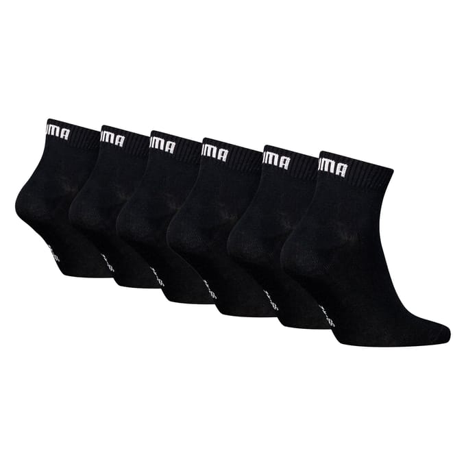 Puma - Unisex Sokken in kwartlengte - 6 Pack - Maat 39-42