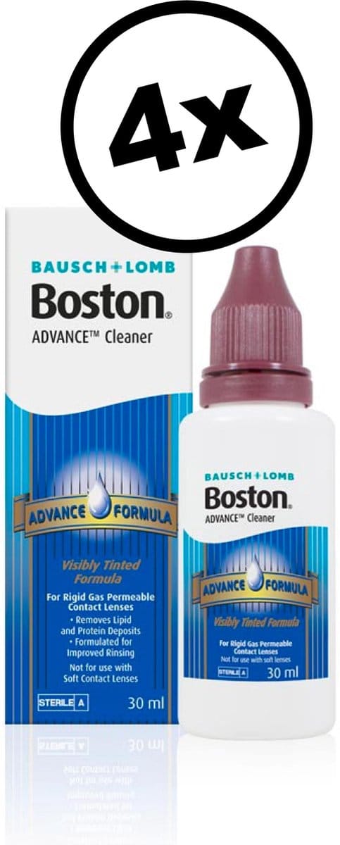 Voordeelactie! Boston cleaner 4  x 30 ml - Lenzenvloeistof