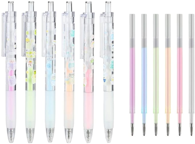 Sneldrogende Lijmstift voor Knutselen en Scrapbooking - Set van 6 met Reservekernen
