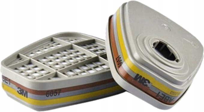 3M 6057 filter-Gas en Dampfilter ABE1-set van 2 stuks-voor 6000 6500 7500 serie masker