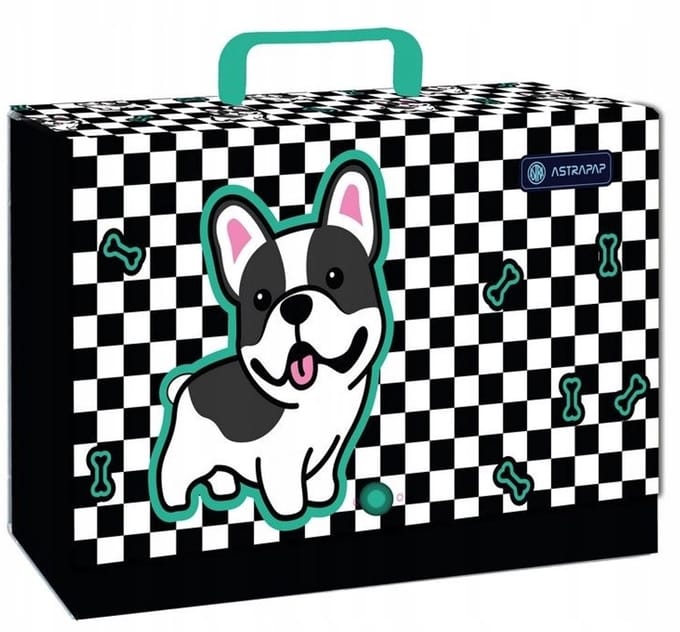 XL Schoolkaart met handvat - Schattige Puppy, A4