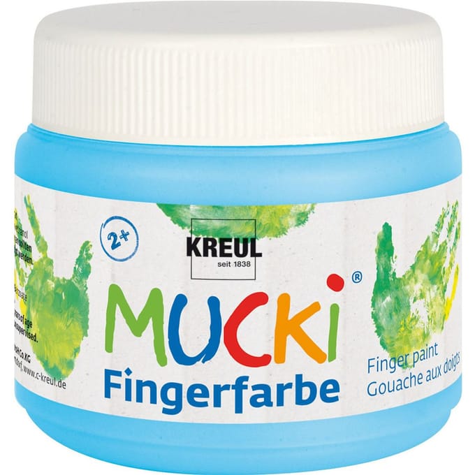 MUCKI Vingerverf, 150 ml - Lichtblauw