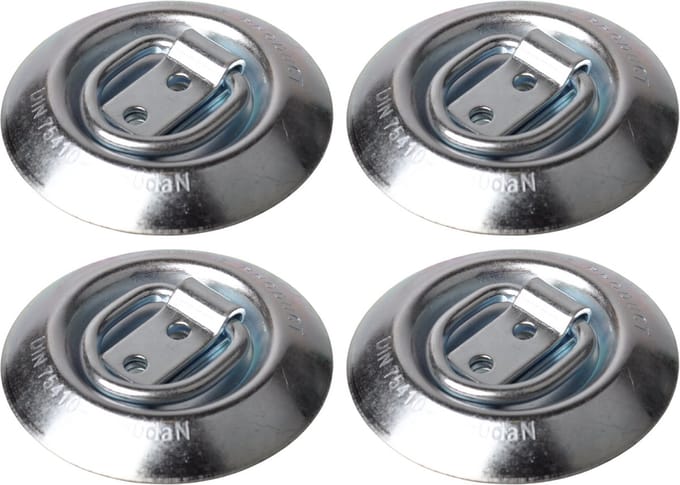 Verzonken vloerring rond - maximale belasting 250 daN - set van 4 stuks