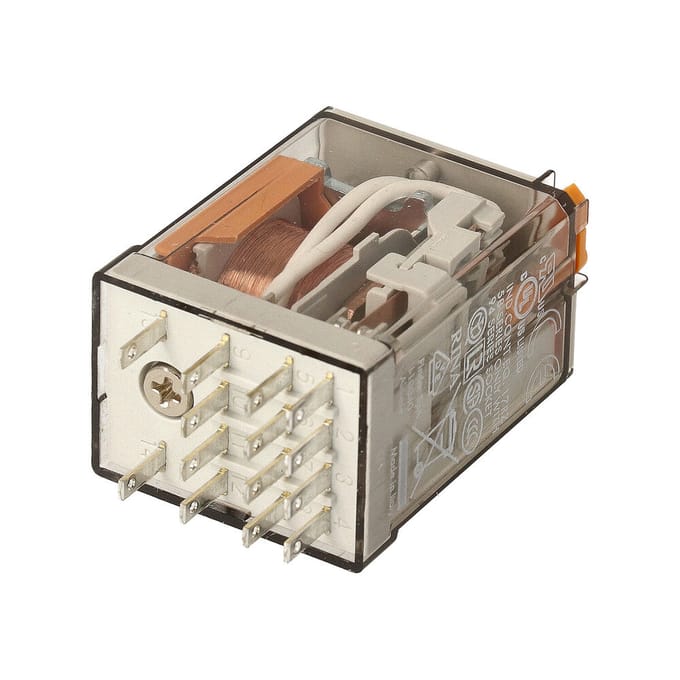 Finder 55.34 Industrieel Relais 4CO 7A 24VAC Met Testtoets - 55.34.8.024.0040