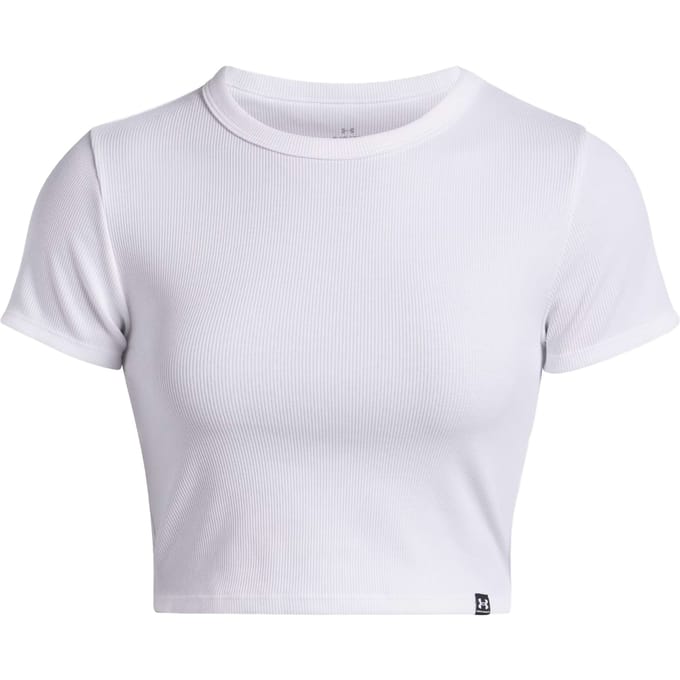 Under Armour Rival Rib Baby T-shirt Dames-Wit