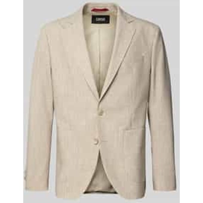 Slim fit 2-knoops colbert met viscose Model 'DATI'