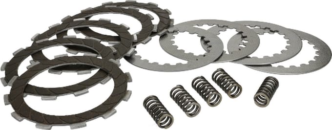 Mezoly koppelingsplaatset standaard Derbi schakel 50cc 2 takt (5 plaats)