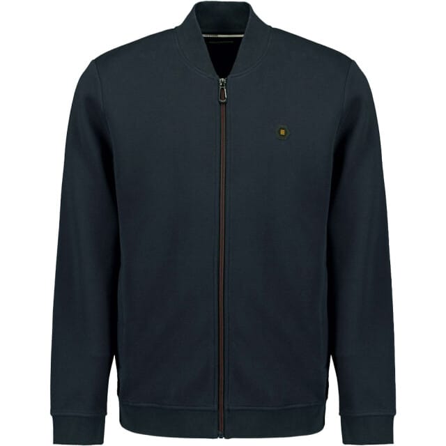 No Excess Sweater full zipper pique bomber night
