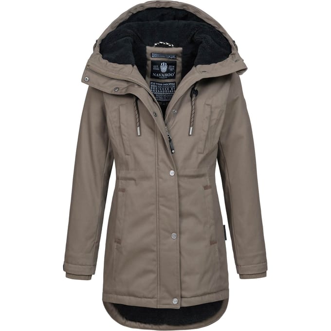 Navahoo Winterfunke dames winterjas met teddyvoering
