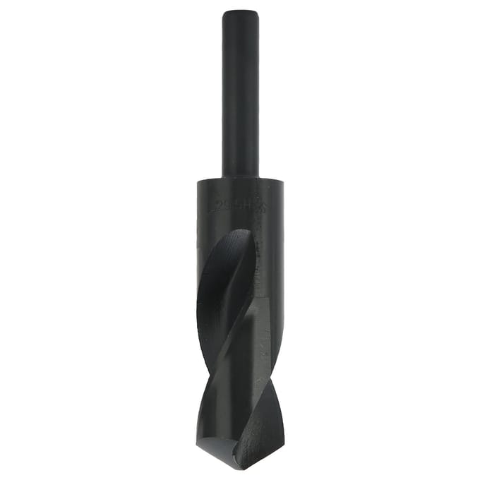 Forets à tige réduite Acier rapide Tiges droites Forets hélicoïdaux noirs 12 pouces Diamètre 29,5 mm