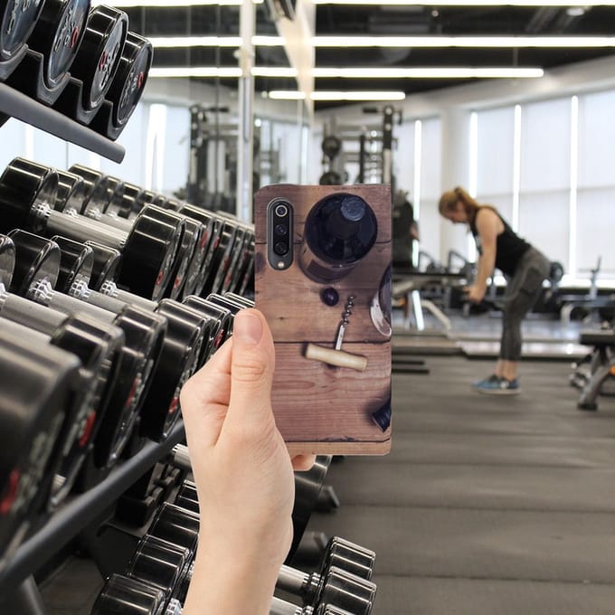Xiaomi Mi 9 Flip Style Cover Wijn