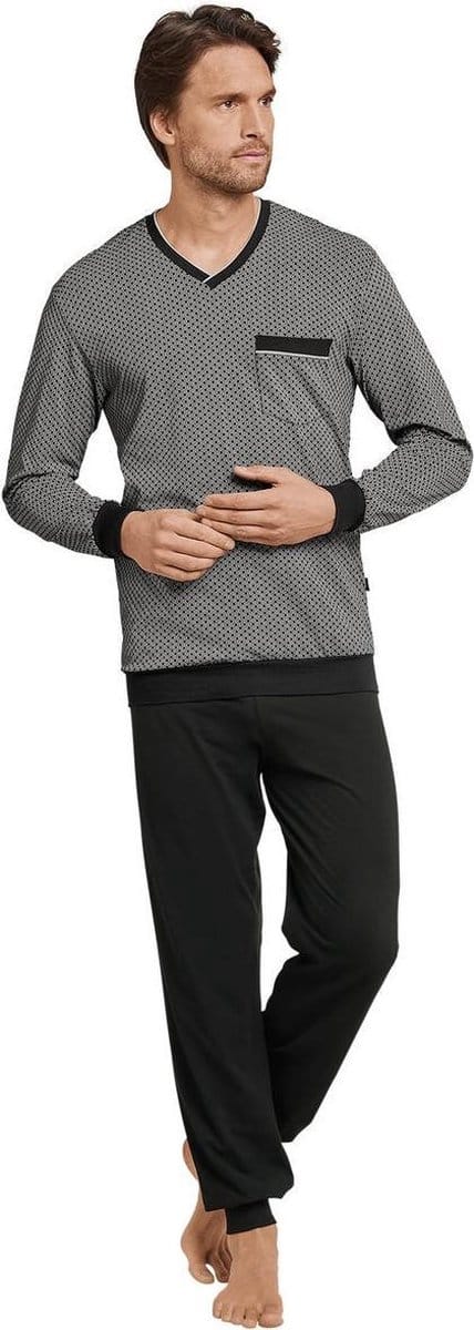 Zwarte herenpyjama van Schiesser