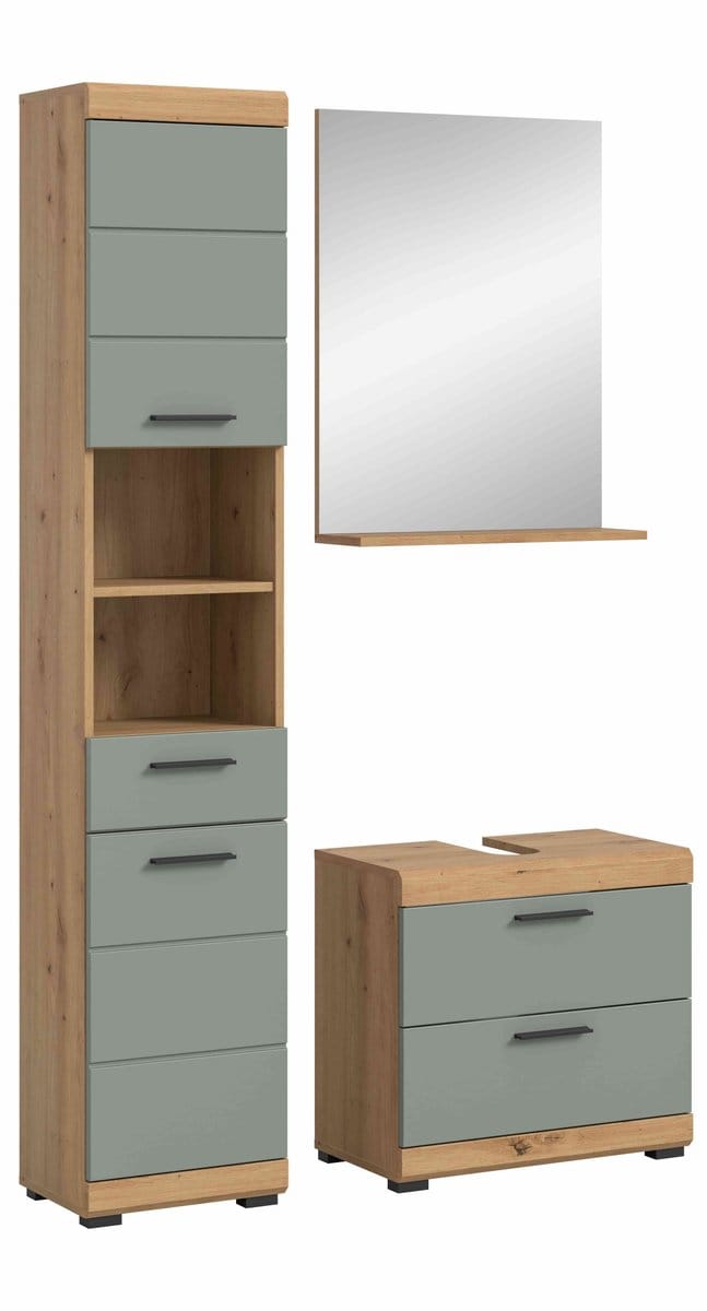 Scout badkamercombinatie salie MDF TZ Artisan eiken NB - 37x112x191cm