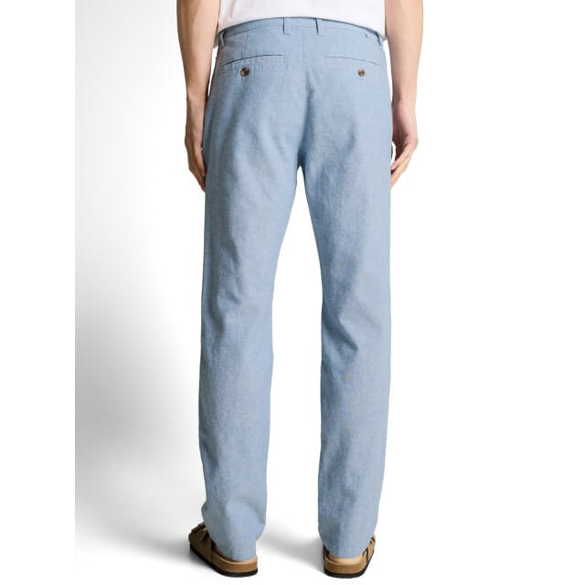 regular fit chino van linnen-katoenmix