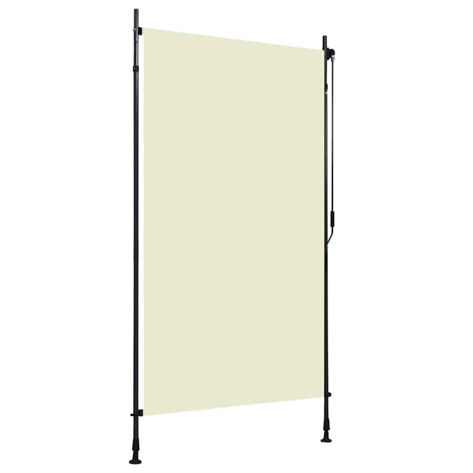 vidaXL - Rolgordijn - voor - buiten - 120x270 - cm - crème