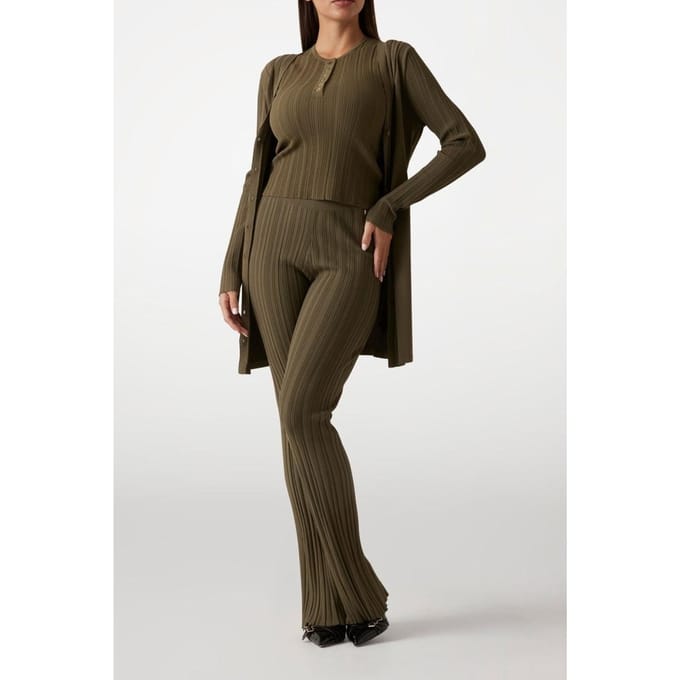 GUESS Marciano By  Giada Slv Sweater Top Army Olive Maat: M | Longsleeves Outlet | Dames | Bruin