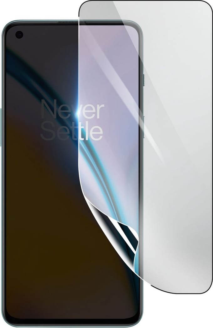 3mk, Geschikt voor Oneplus Nord 2, Schokbestendige Hydrogel Screenprotector, Transparant