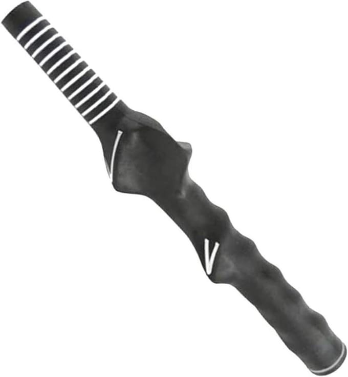 Golf Trainingsgreep - Golf Oefenhulp - Golfswing Verbeteren - Juiste Hand Plaatsing - 26 cm - Zwart/Wit