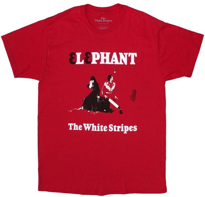 The White Stripes - Elephant Heren T-shirt - XL - Rood