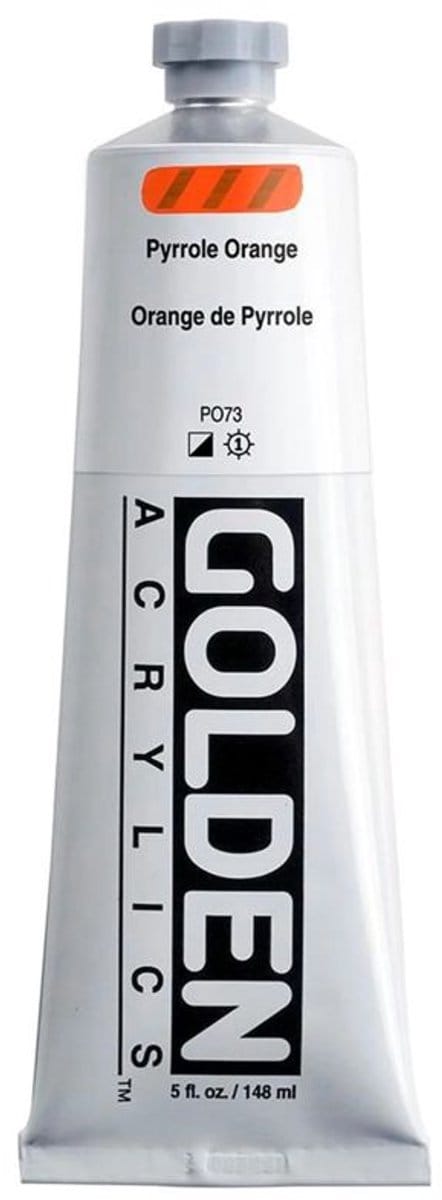 Golden Heavy Body Acrylverf Pyrrol Oranje 148 ml