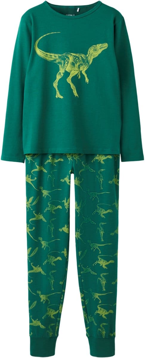 NAME IT - NKMNIGHTSET LS DINO - Jongens - Pyjamaset