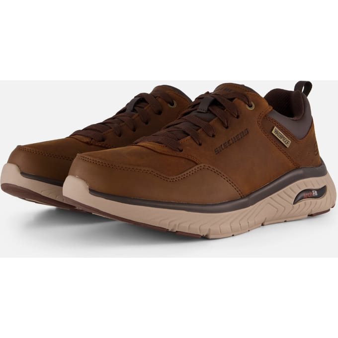 Skechers Skechers Arch Fit Crosser Sneakers bruin Leer