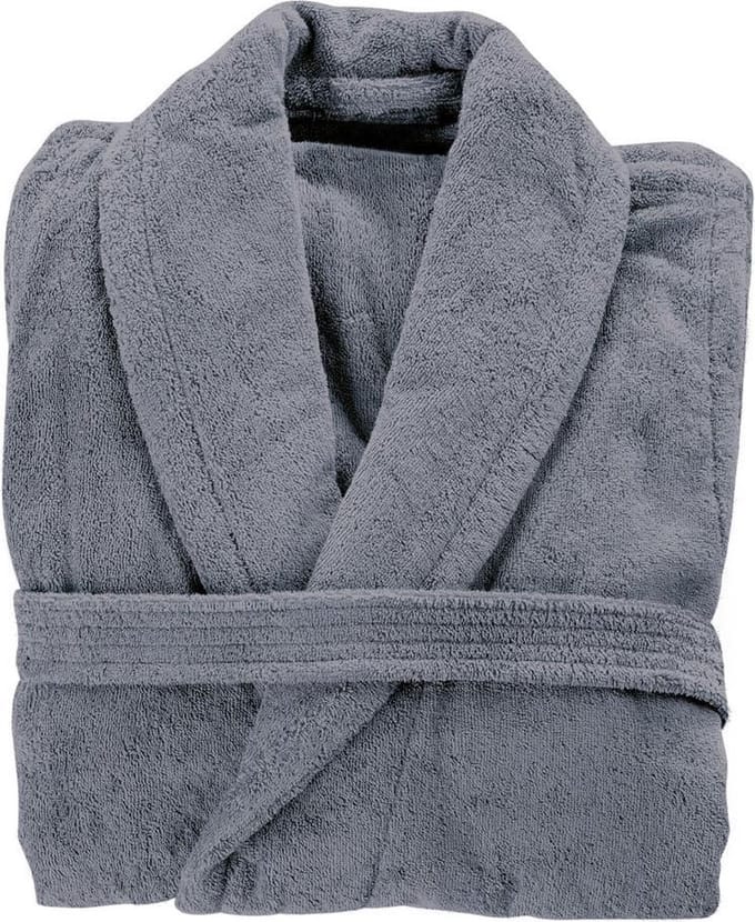 Royal Touch - Badjas - Grey Charcoal - Small