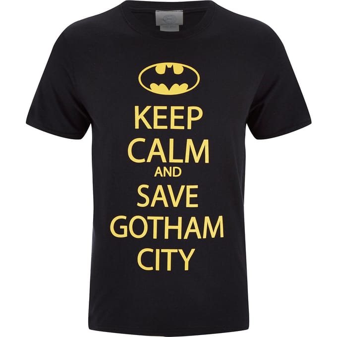 DC Comics Batman Keep Calm Heren T-Shirt - Zwart - M