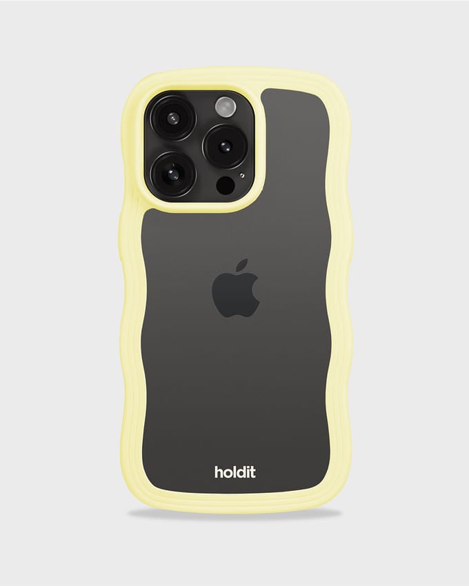 Holdit Wavy Case geschikt voor Apple iPhone 15 Pro Max - Lemonade