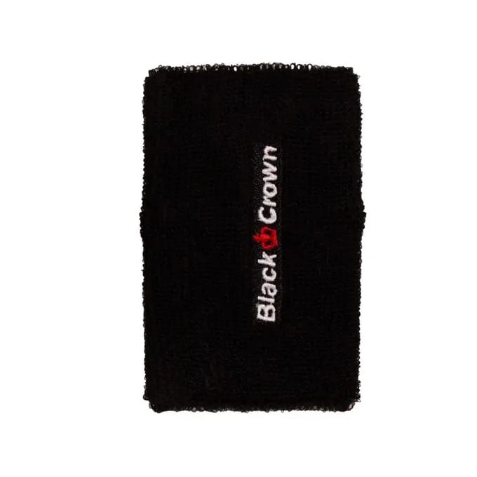 Pak 2 zwarte kroon lange polsbandjes Black ÚNICA