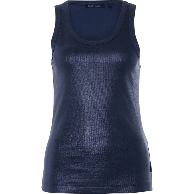 Summum Rib Tanktop (3s4873) Singlets Donkerblauw Lisbon-5138