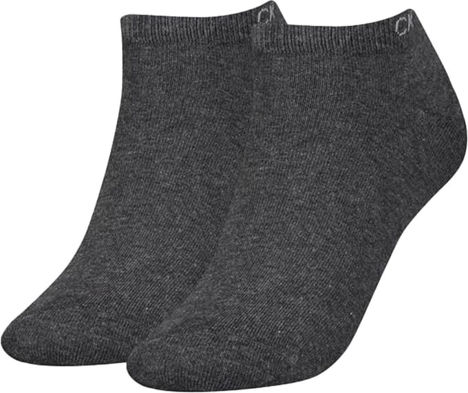 Calvin Klein Sneaker (2-pack) - dames enkelsokken - grijs