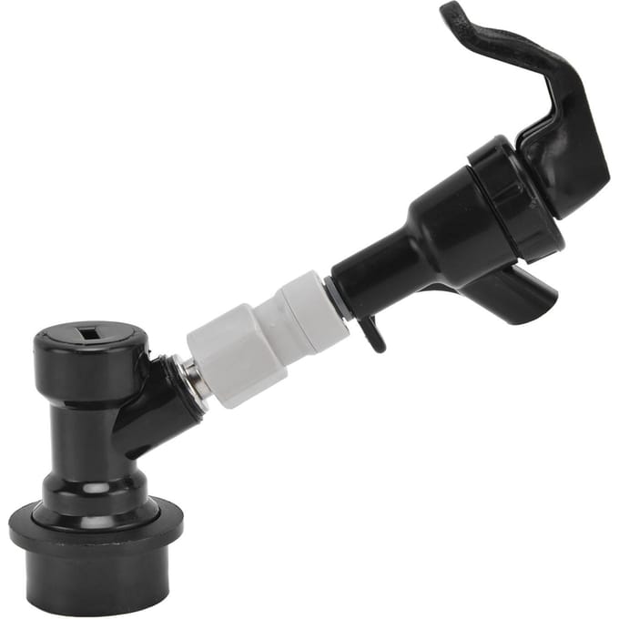 Biertap Plastic Zwart Draagbaar Biertap Kraan voor Buiten Picknick Feest Barbecue Bier Dranken gray
