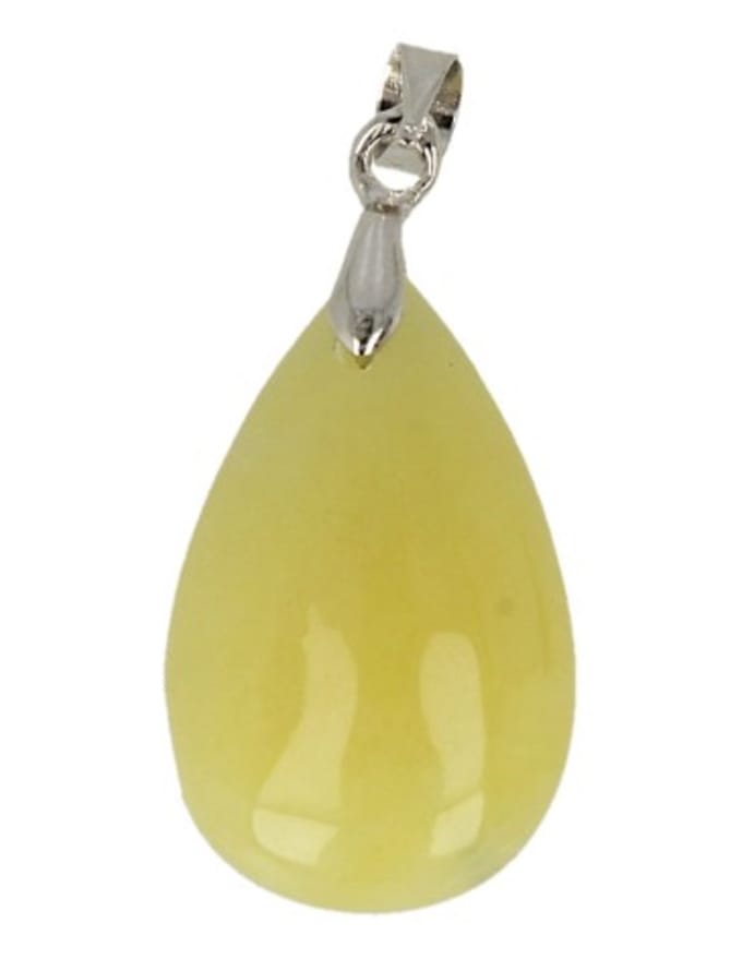 The drop of Jade olijf - hanger