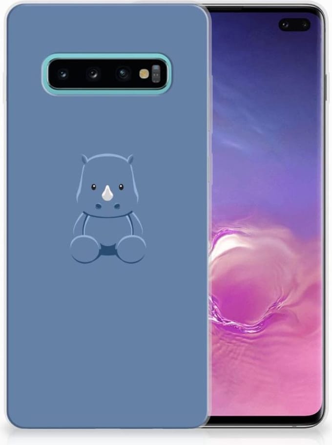 Samsung Galaxy S10 Plus Telefoonhoesje met Naam Baby Rhino
