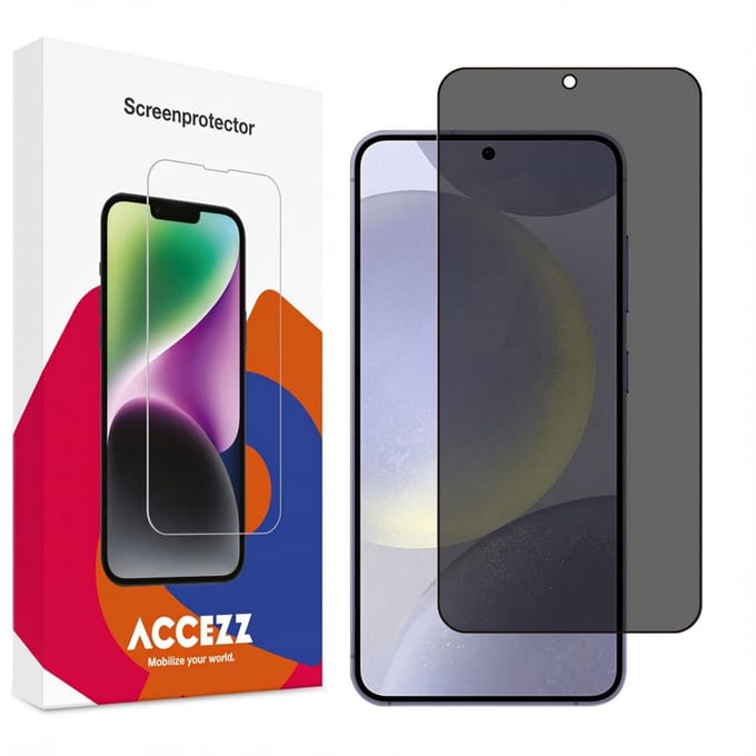 Accezz Screen Protector - Geschikt voor Samsung Galaxy S24 Plus / S25 Plus - Gehard Glas Privacy Screenprotector