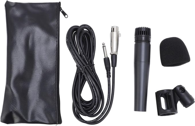 Dynamische Microfoon - Opname Microfoon - Zonder Latentie - Cardioïde Polariteit - 1 Set