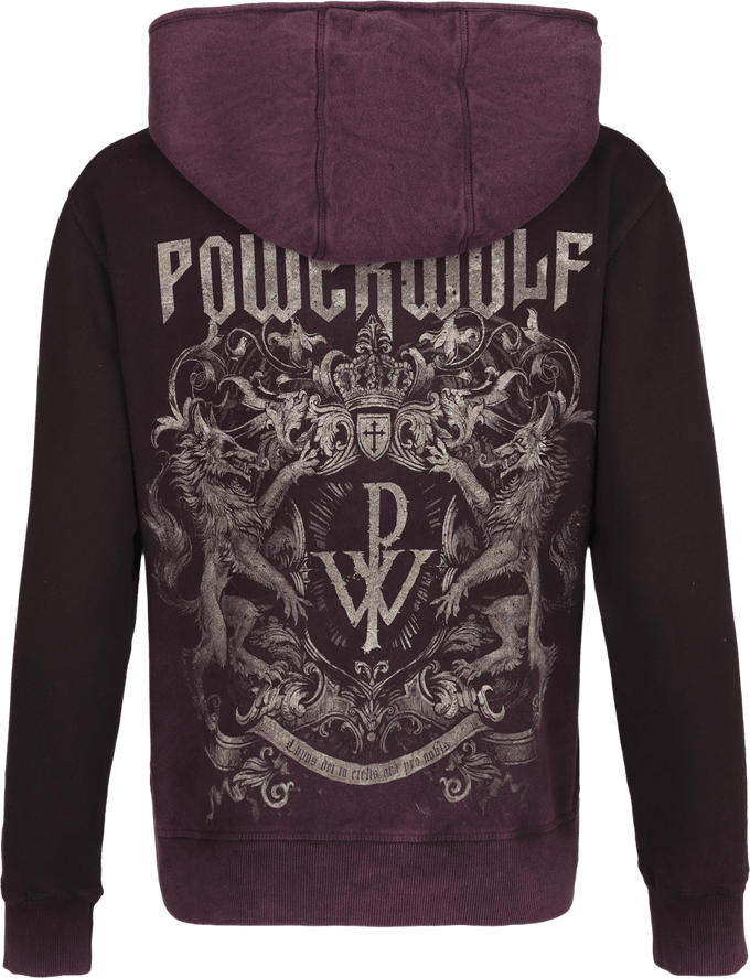 Powerwolf Crest Dames Vest met capuchon - rood - S