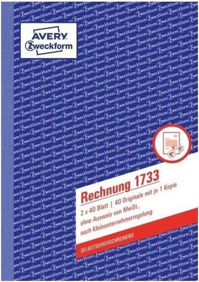 Avery Zweckform 1733 bedrijfsformulier