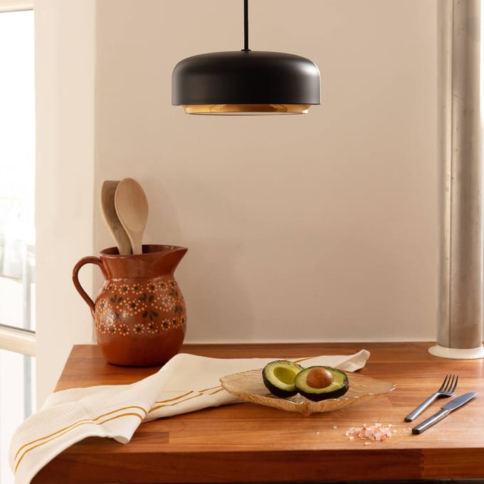 UMAGE Hazel mini hanglamp, zwart, Ø 22cm