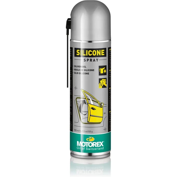 Silicone spray Motorex 500ml pour lubrifier entretenir protéger les plastique