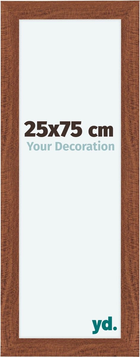Your Decoration - Fotolijst 25x75 cm - MDF - Walnoot - Como