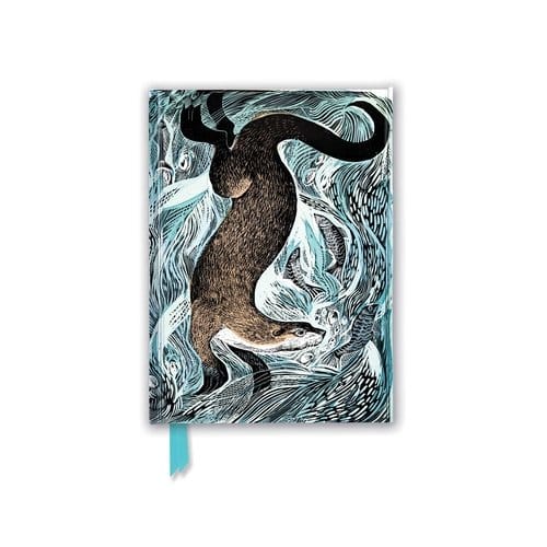 Angela Harding: Fishing Otter (Foiled Journal) - Flame Tree Notebooks - FLAME TREE STUDIO