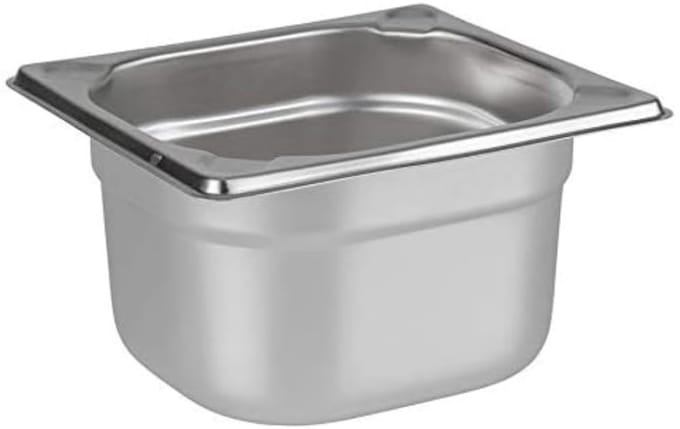 APS Gastronormbak - GN Bak - RVS - 17,6 x 16,2 cm - 1,6 Liter - Vaatwasserbestendig