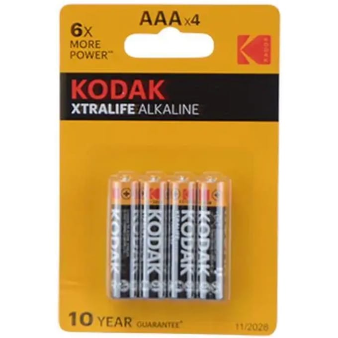 Batterijen Kodak Lr03 AAA Xtralife Alkaline (x4)