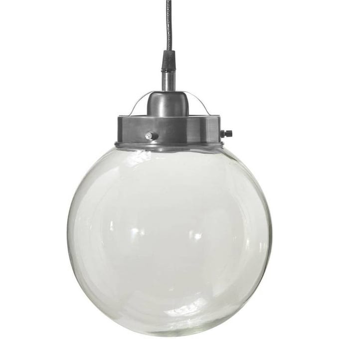 PR Home hanglamp Normandië, Ø 20 cm, zilver antiek, glas