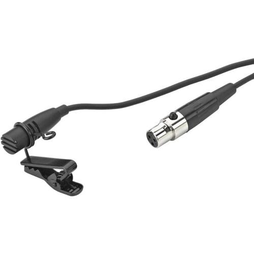 Dasspeld Spraakmicrofoon Monacor ECM-402L Zendmethode:Kabelgebonden
